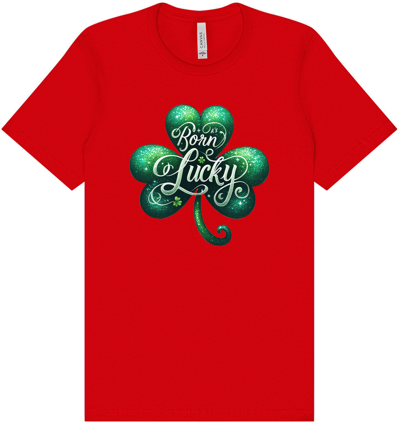 A's Born Lucky Adult Bella Canvas Shirt