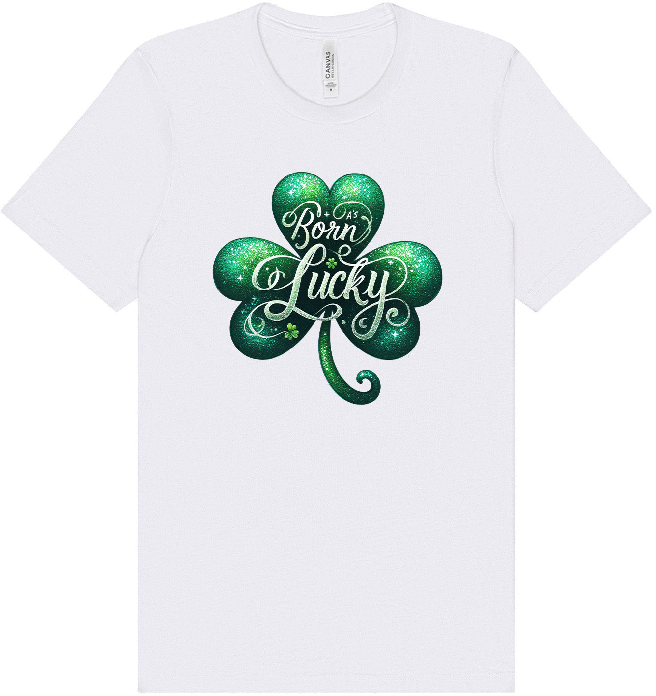 A's Born Lucky Adult Bella Canvas Shirt