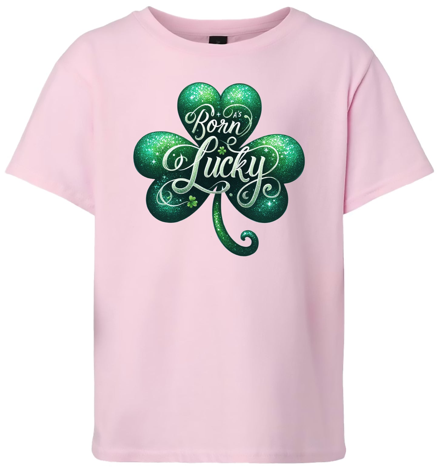 A's Born Lucky Children's Gildan Soft Shirt