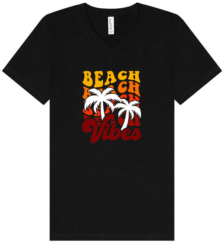Beach Vibes Unisex V-Neck Shirt