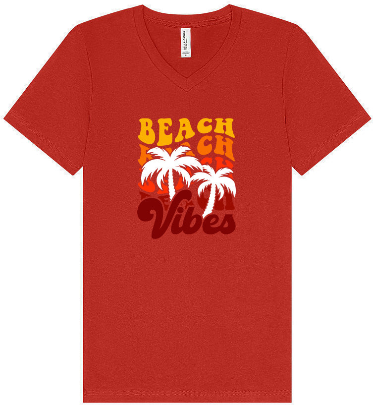 Beach Vibes Unisex V-Neck Shirt