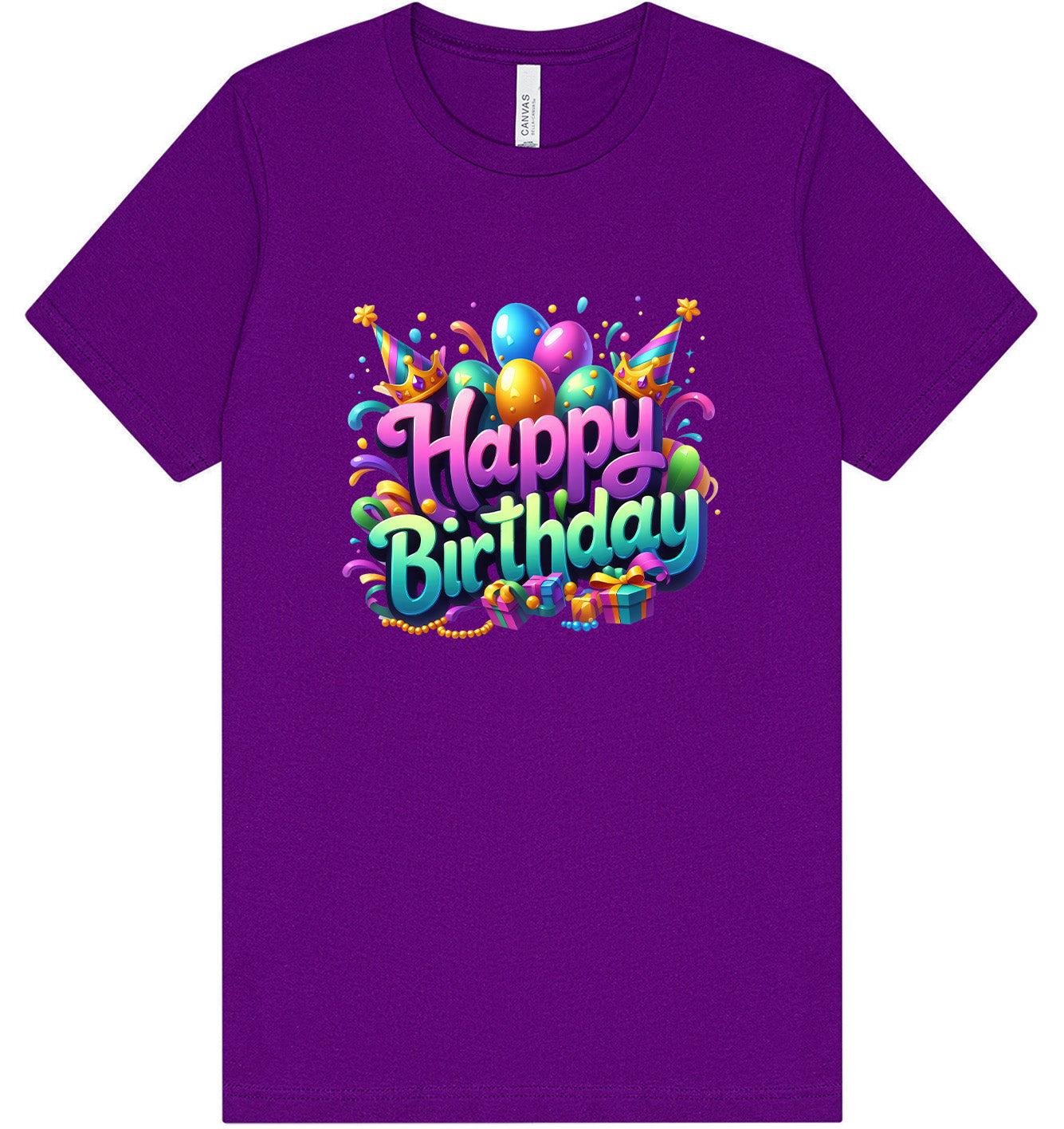 Happy Birthday Adult Bella Canvas Shirt