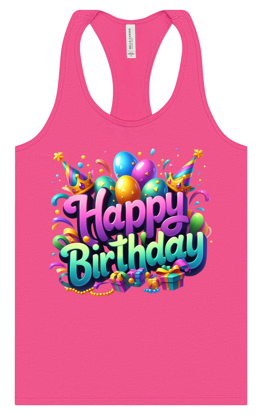 Happy Birthday Women's Racerback Tank