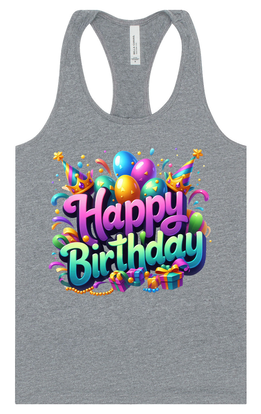 Happy Birthday Women's Racerback Tank