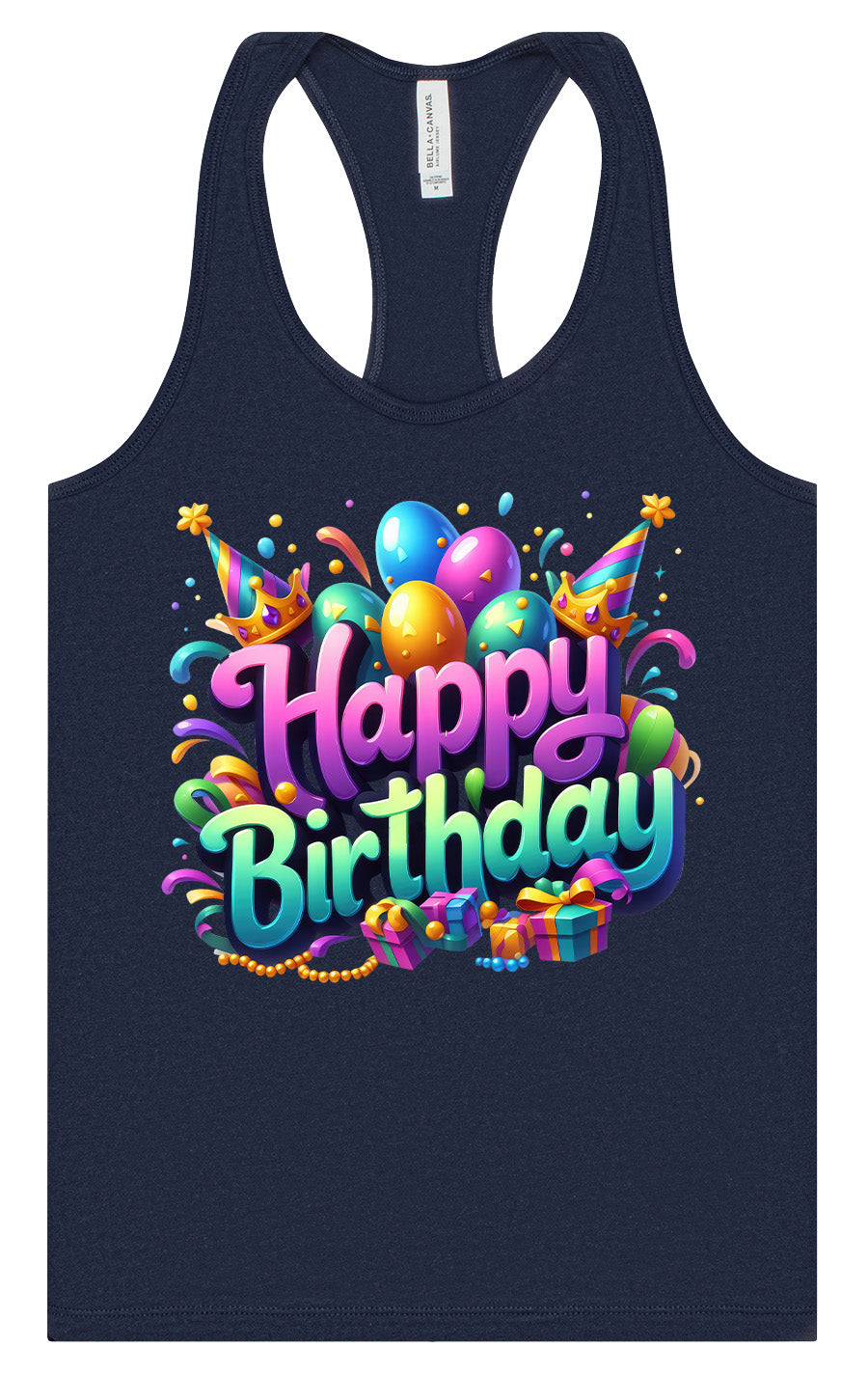 Happy Birthday Women's Racerback Tank