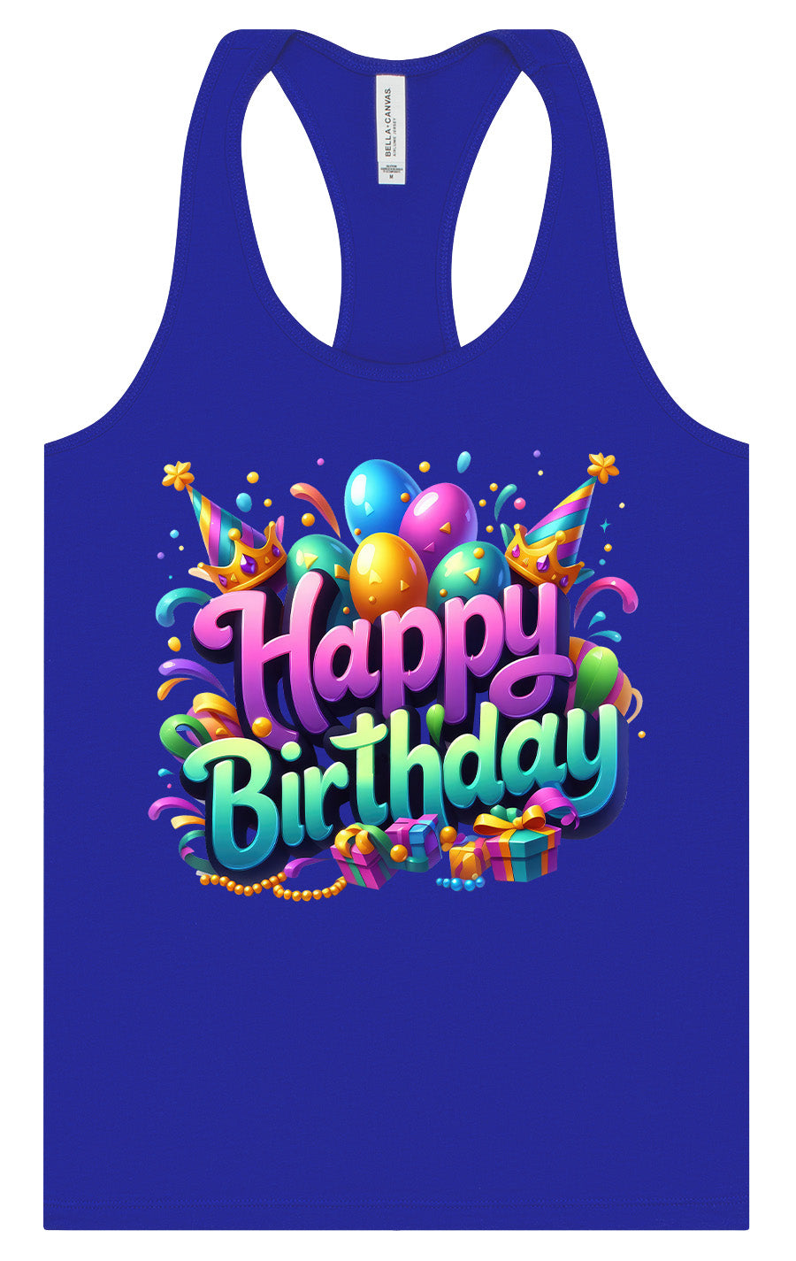 Happy Birthday Women's Racerback Tank