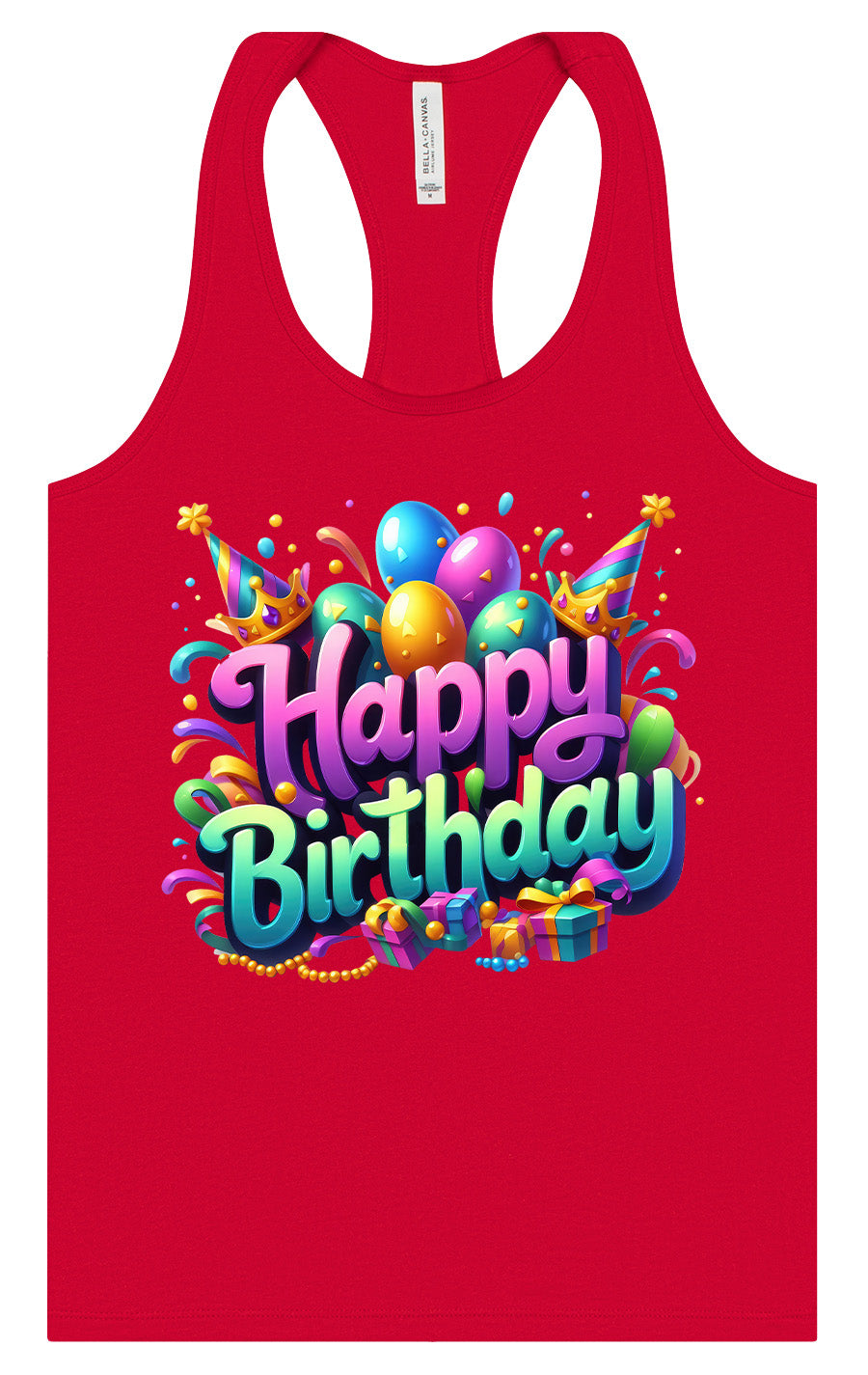Happy Birthday Women's Racerback Tank
