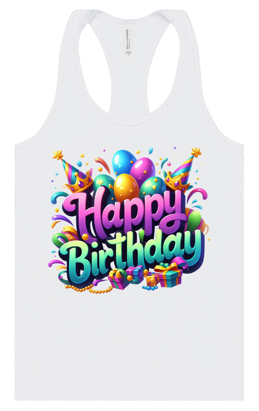 Happy Birthday Women's Racerback Tank