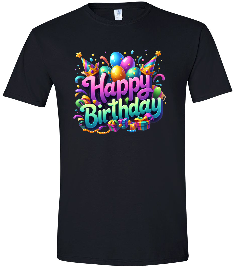 Happy Birthday Adult Gildan Soft Shirt