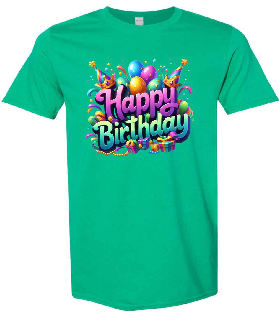 Happy Birthday Adult Gildan Soft Shirt