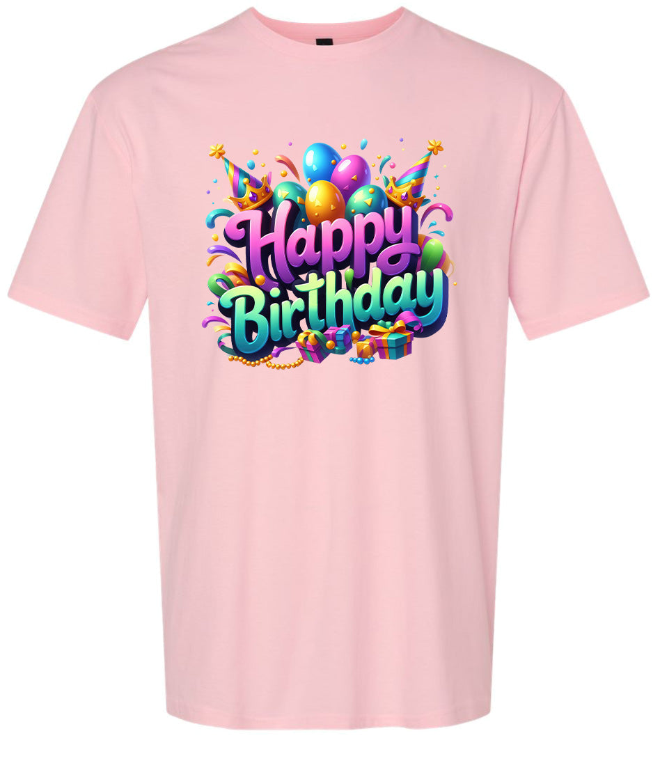 Happy Birthday Adult Gildan Soft Shirt
