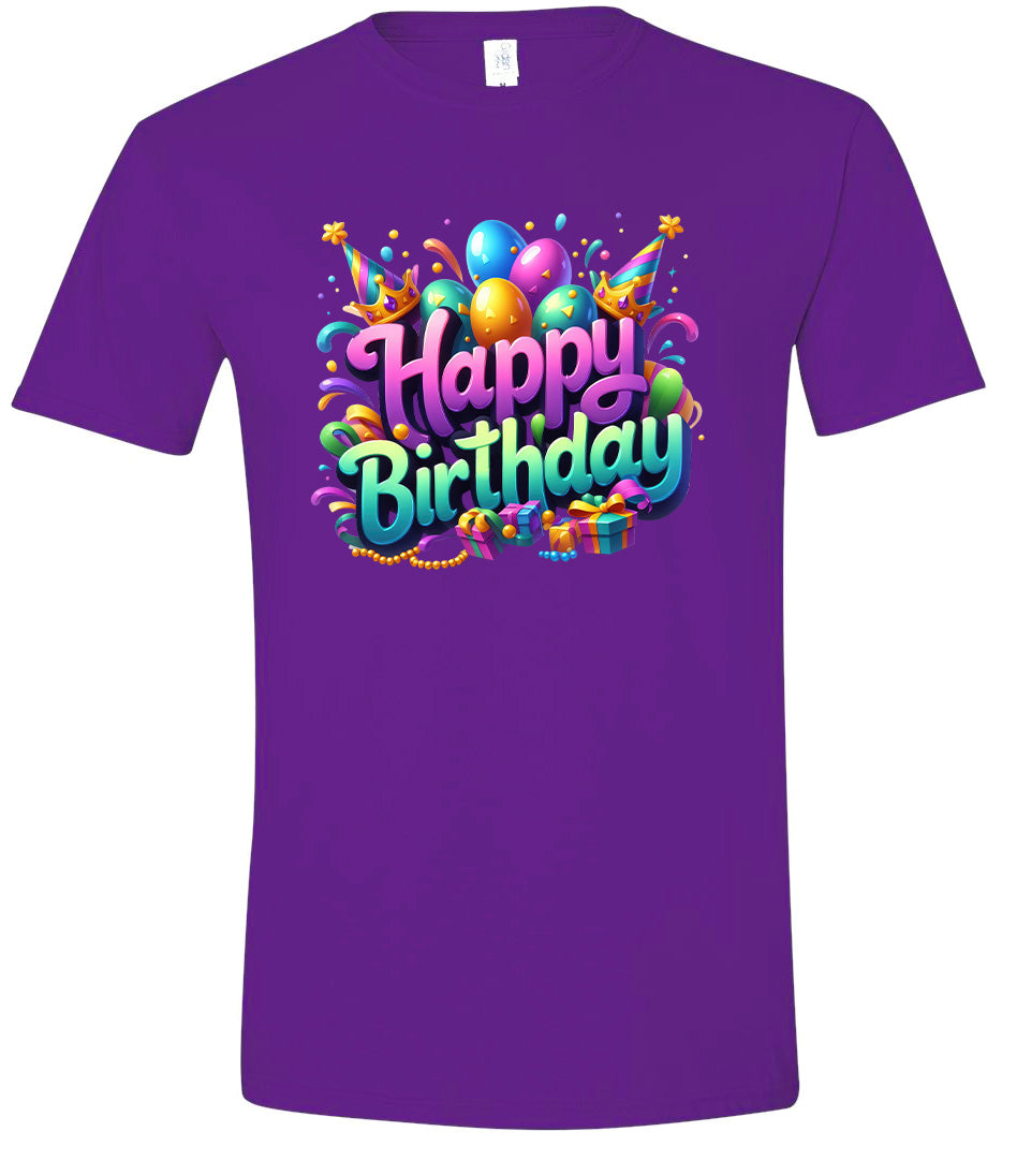 Happy Birthday Adult Gildan Soft Shirt