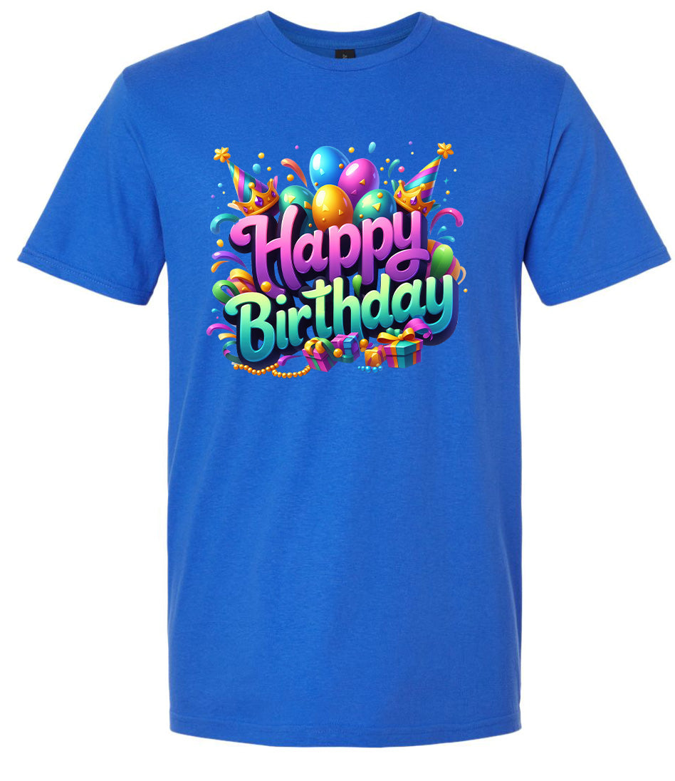 Happy Birthday Adult Gildan Soft Shirt