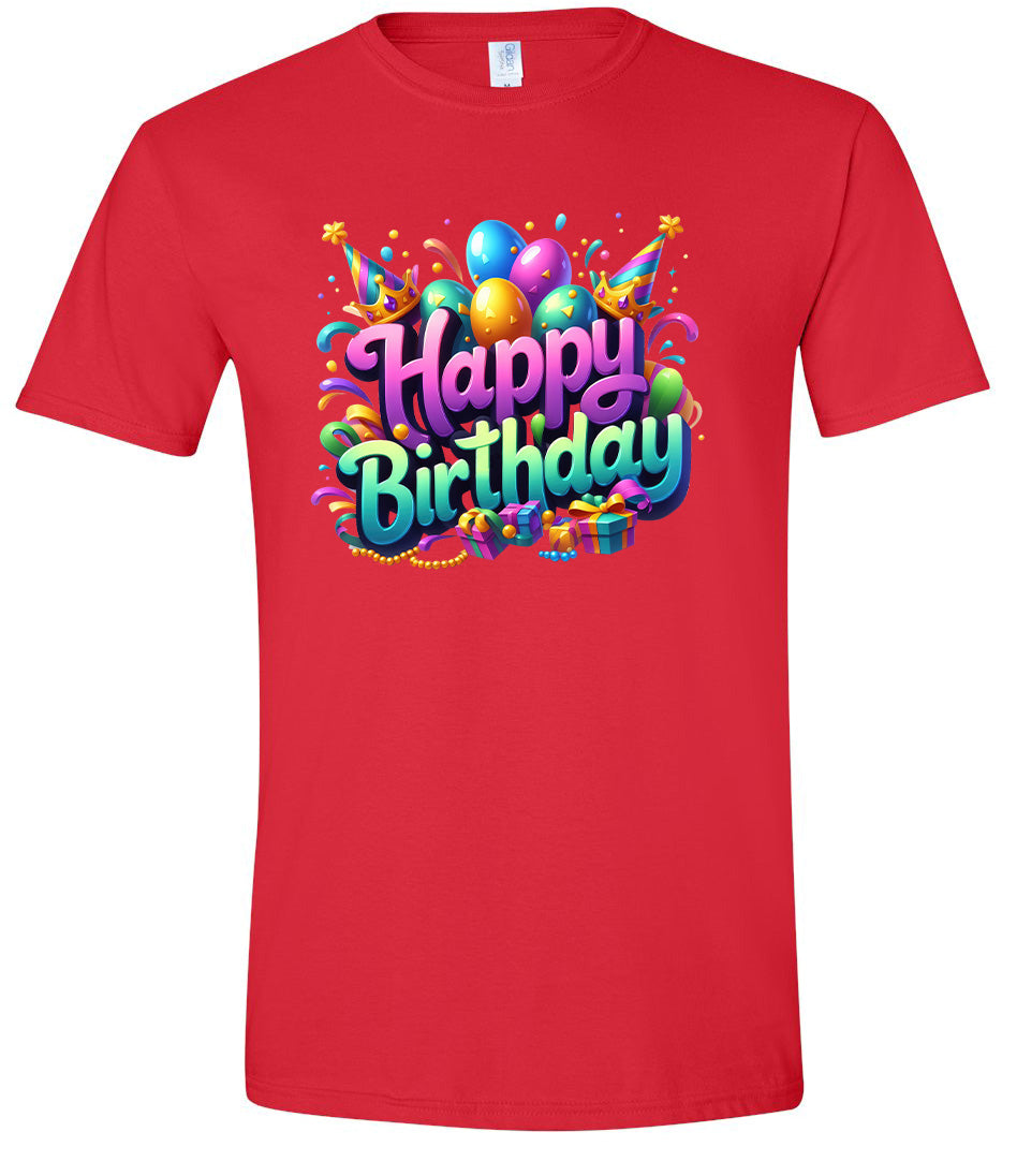 Happy Birthday Adult Gildan Soft Shirt