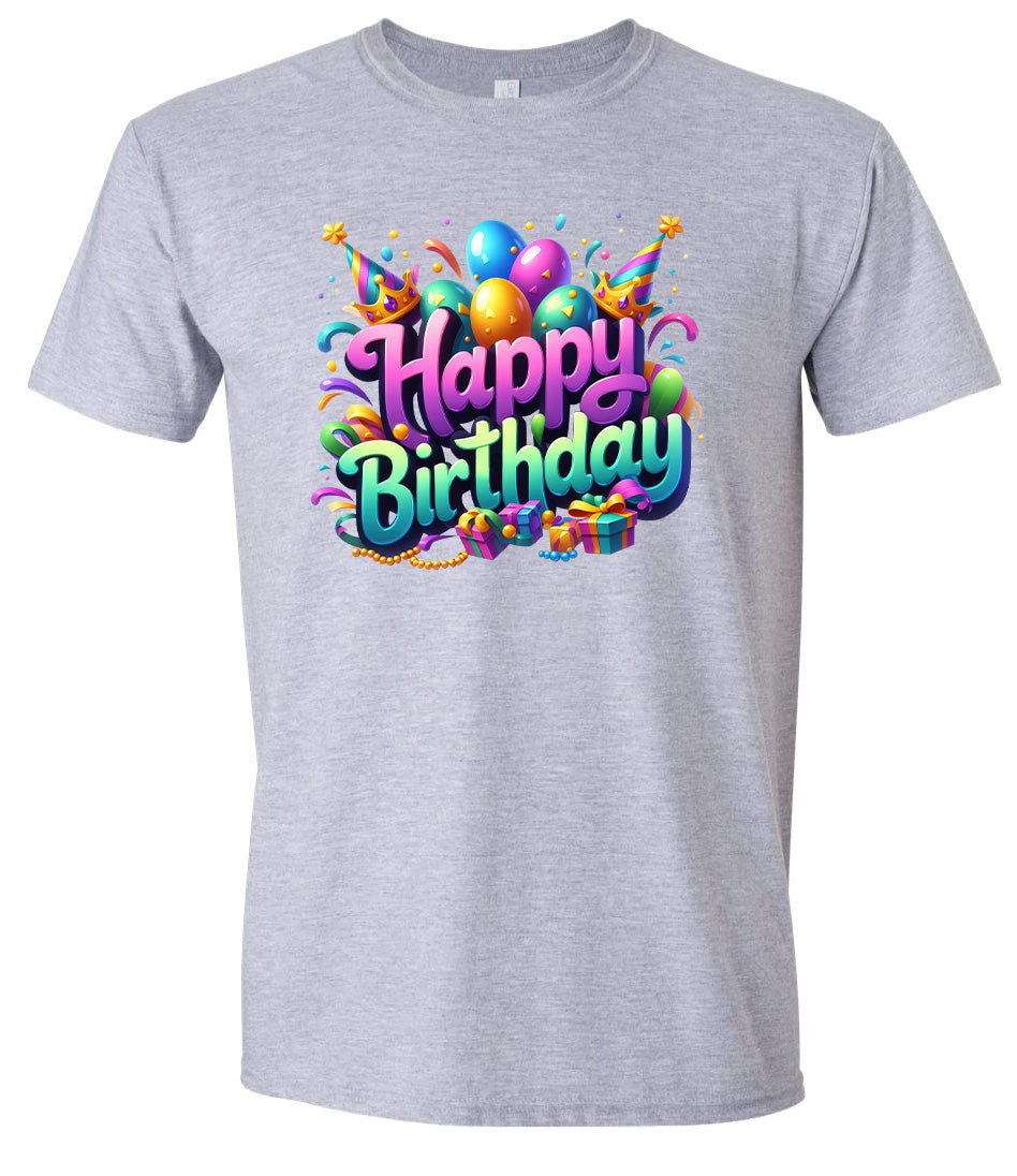 Happy Birthday Adult Gildan Soft Shirt