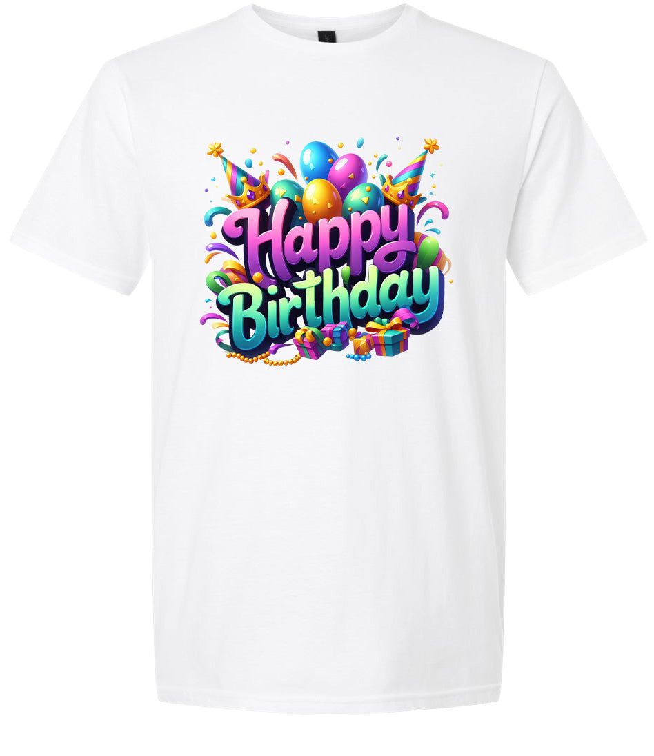 Happy Birthday Adult Gildan Soft Shirt