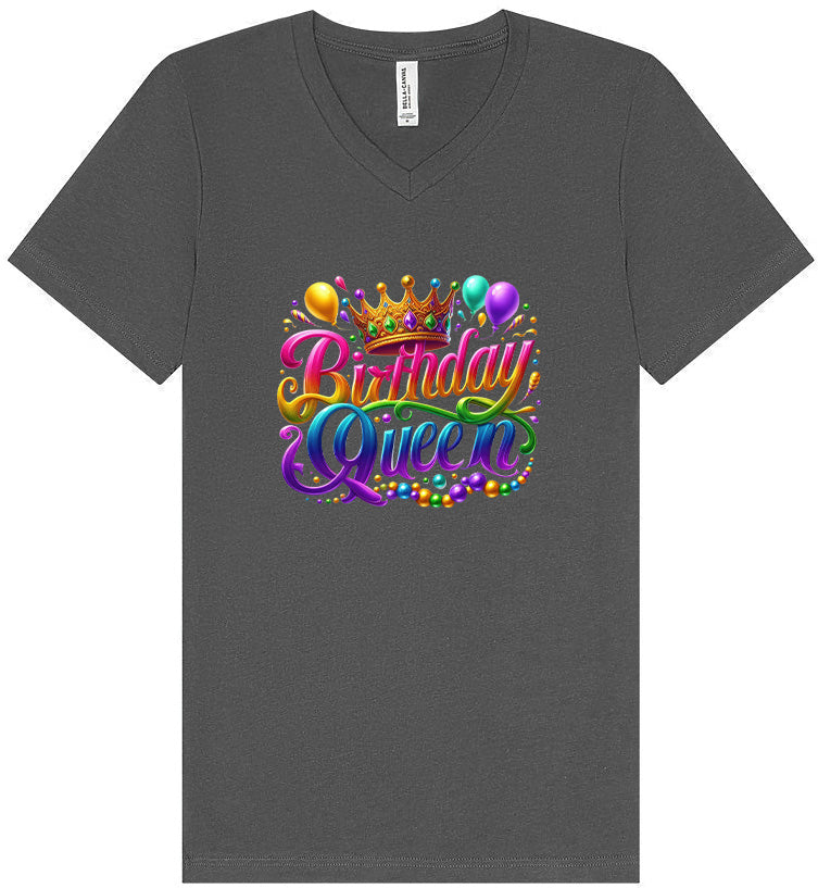 Gorgeous Birthday Queen Unisex V-Neck Shirt