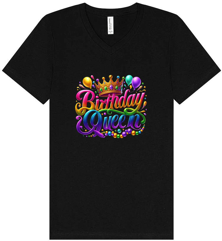 Gorgeous Birthday Queen Unisex V-Neck Shirt