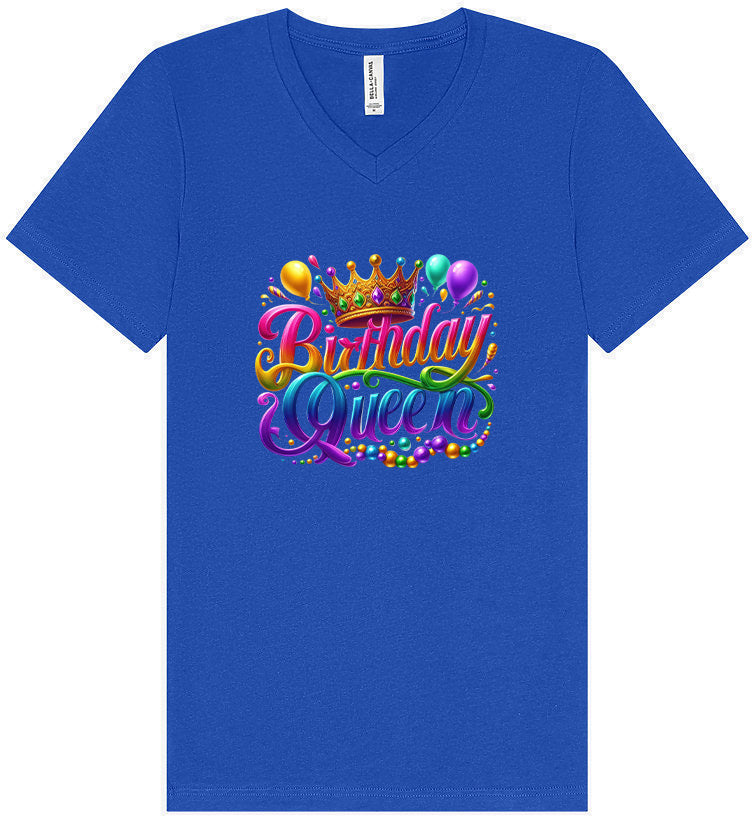 Gorgeous Birthday Queen Unisex V-Neck Shirt