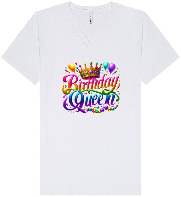 Gorgeous Birthday Queen Unisex V-Neck Shirt