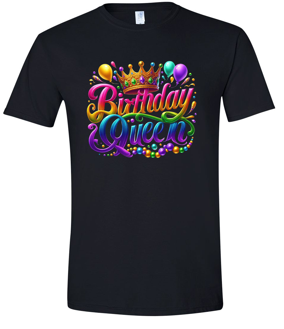 Gorgeous Birthday Queen Adult Gildan Soft Shirt