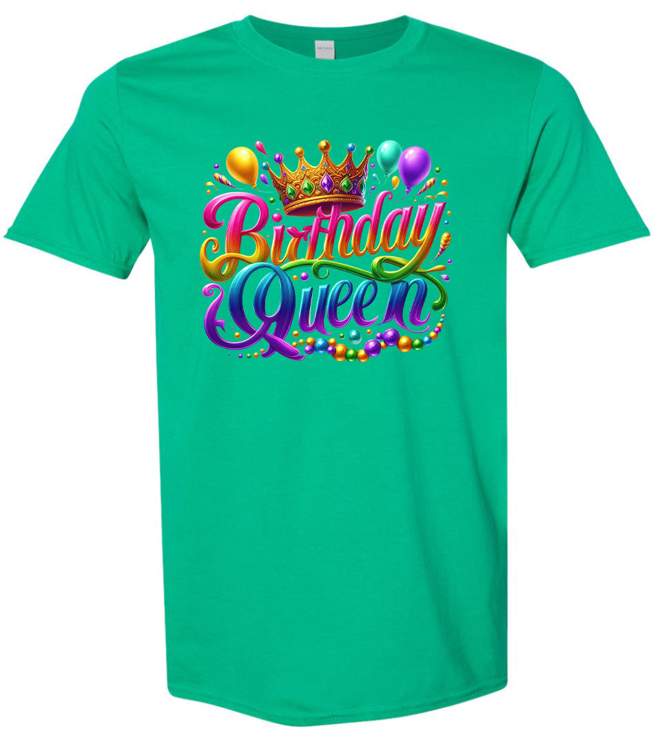 Gorgeous Birthday Queen Adult Gildan Soft Shirt