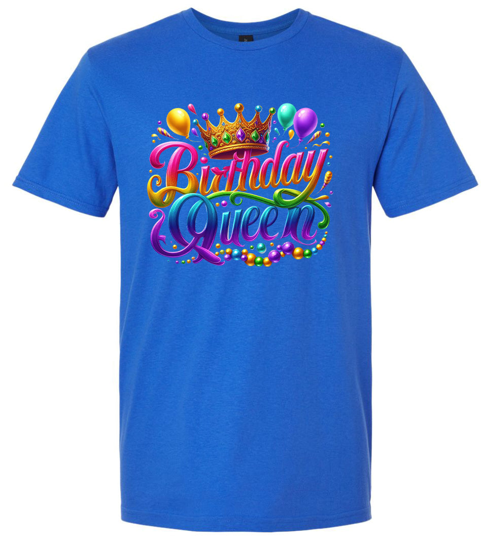 Gorgeous Birthday Queen Adult Gildan Soft Shirt