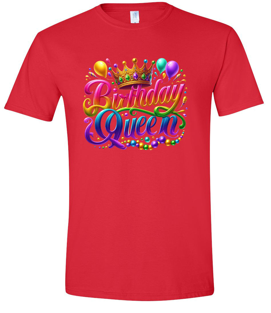 Gorgeous Birthday Queen Adult Gildan Soft Shirt