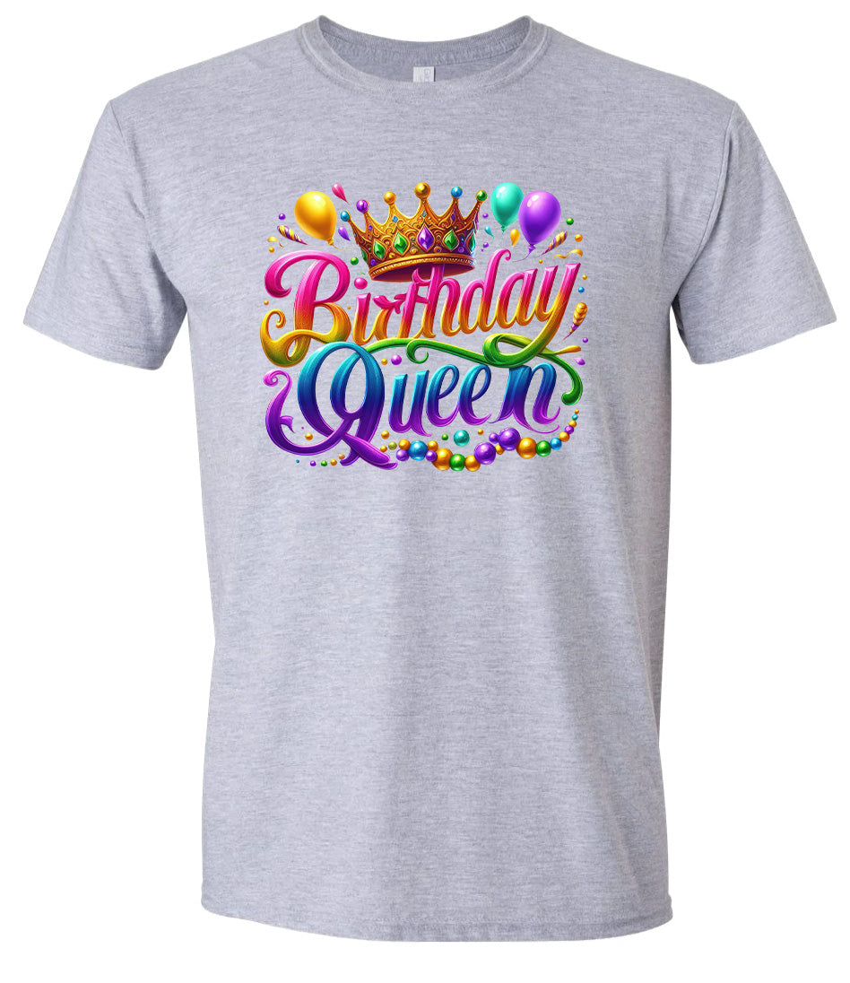 Gorgeous Birthday Queen Adult Gildan Soft Shirt