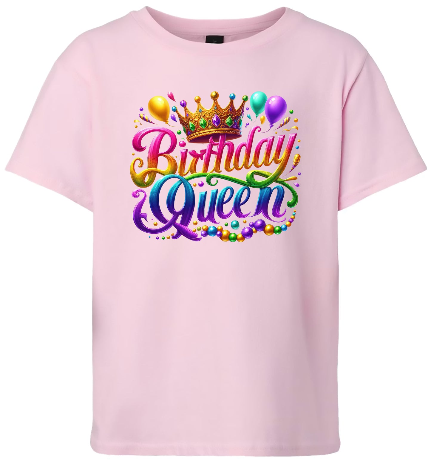 Gorgeous Birthday Queen Children's Gildan Soft Shirt