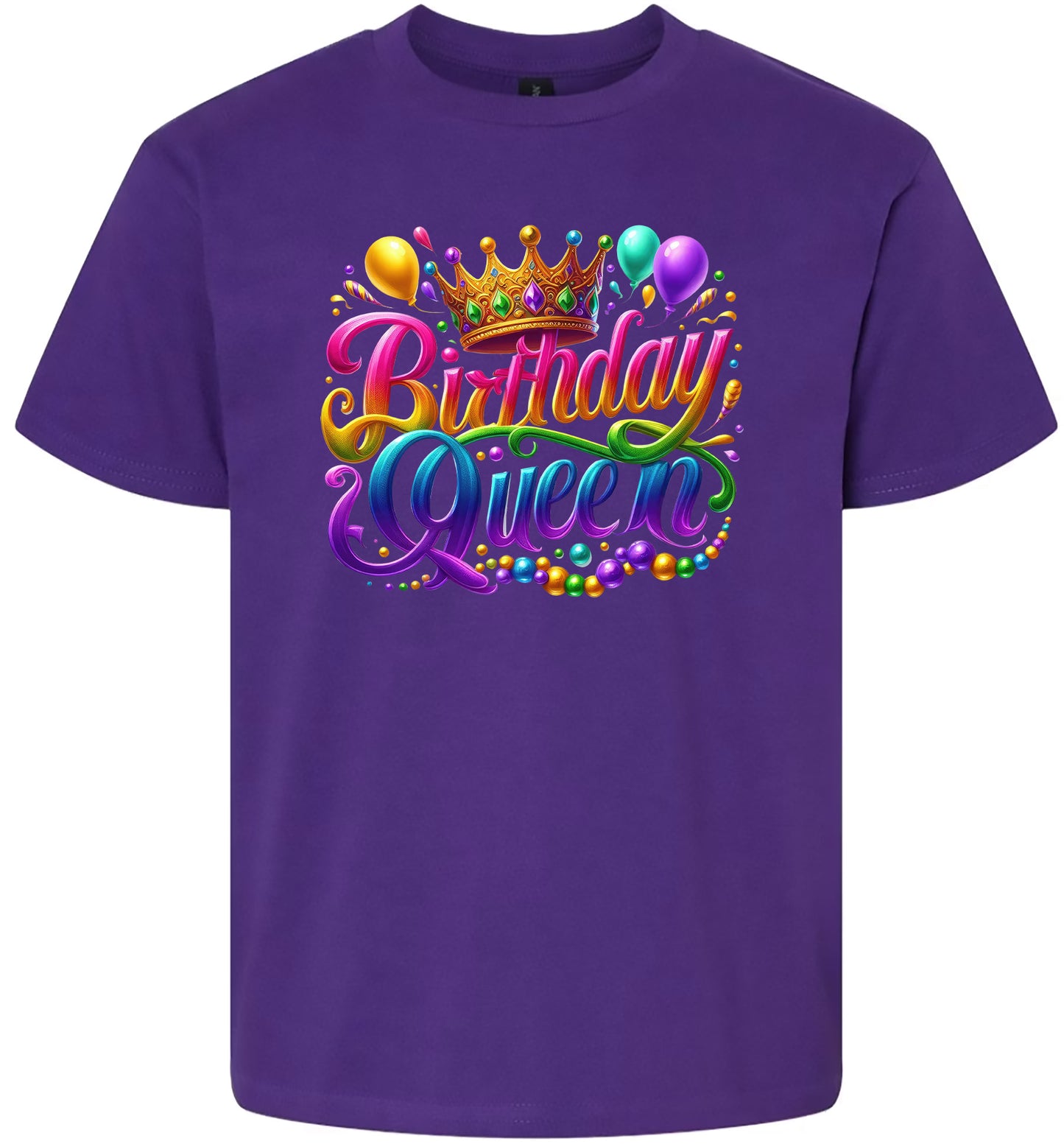 Gorgeous Birthday Queen Children's Gildan Soft Shirt