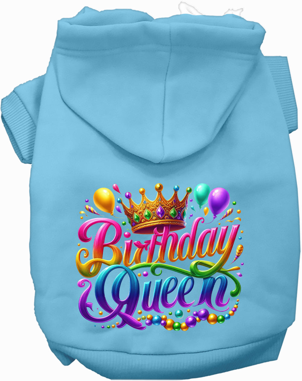 Gorgeous Birthday Queen Pet Hoodie