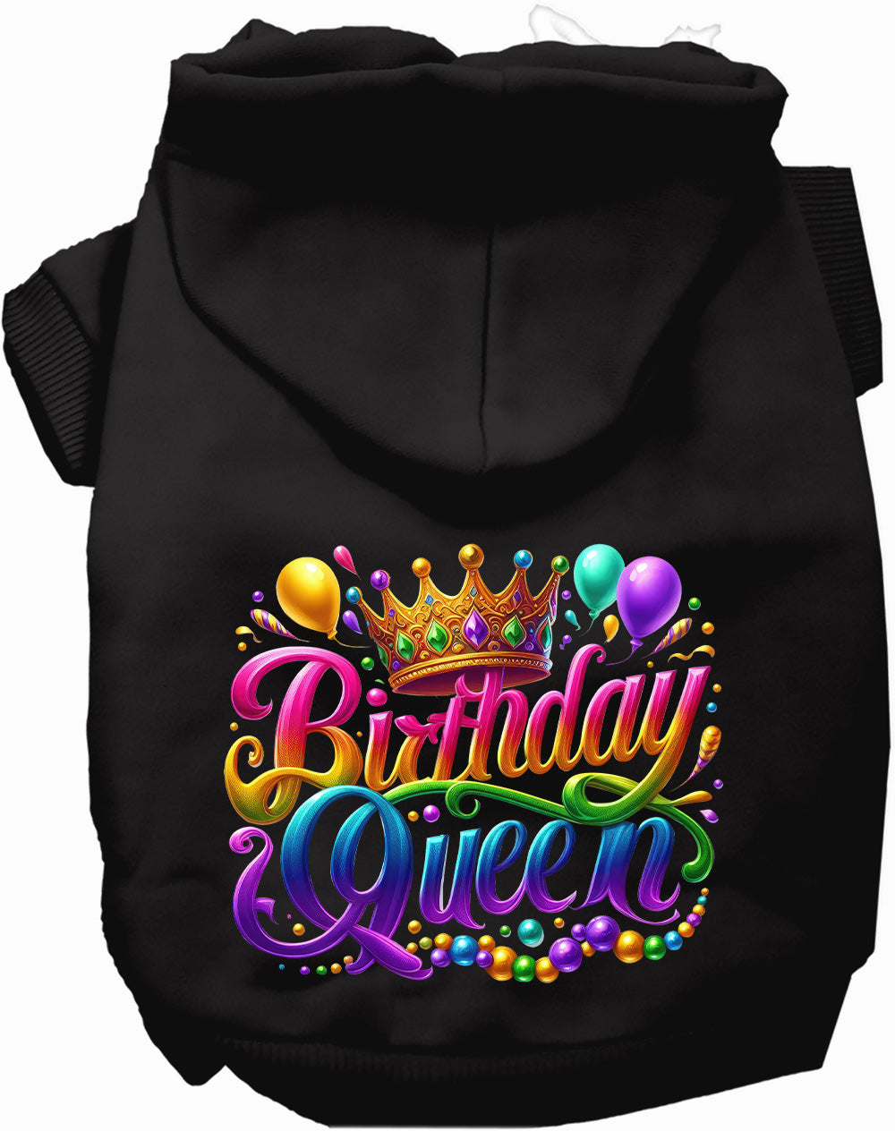 Gorgeous Birthday Queen Pet Hoodie