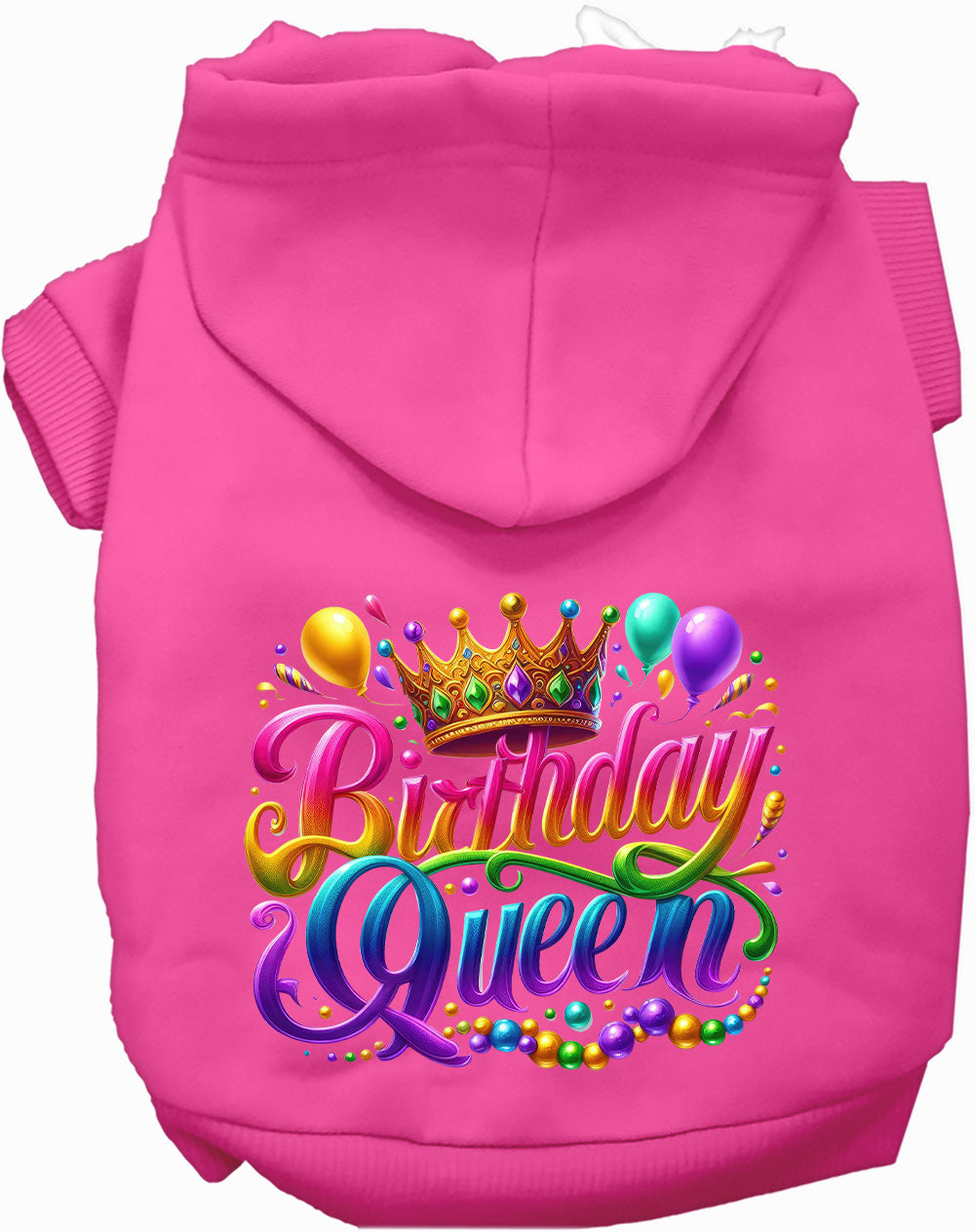 Gorgeous Birthday Queen Pet Hoodie