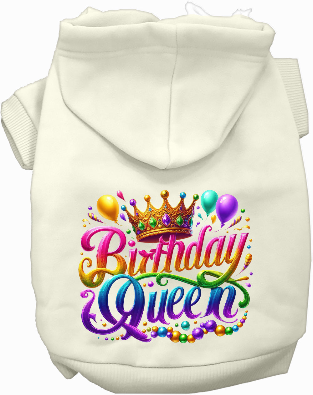 Gorgeous Birthday Queen Pet Hoodie