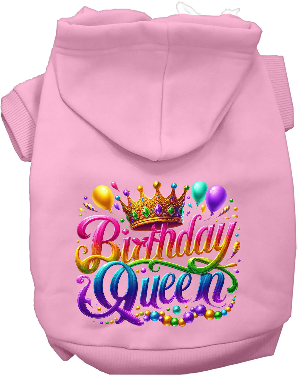 Gorgeous Birthday Queen Pet Hoodie