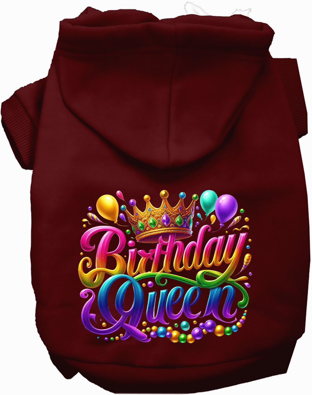 Gorgeous Birthday Queen Pet Hoodie