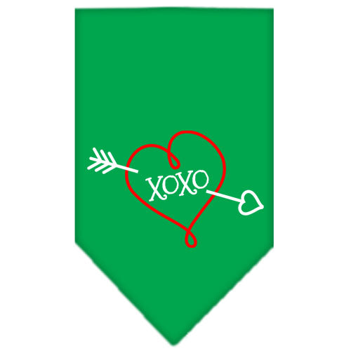 Pet and Dog Bandana Screen Printed, "XOXO"