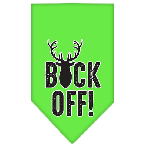 Pet and Dog Bandana Screen Printed, "Buck Off"