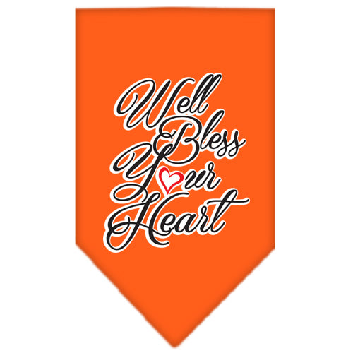 Pet and Dog Bandana Screen Printed, "Well Bless Your Heart"