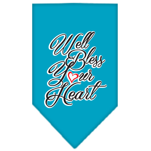Pet and Dog Bandana Screen Printed, "Well Bless Your Heart"