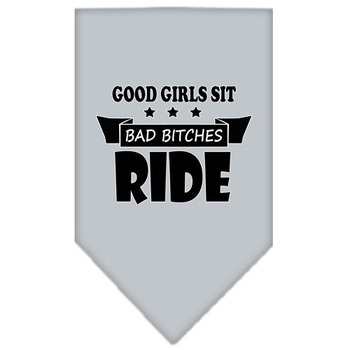 Pet and Dog Bandana Screen Printed, "Bitches Ride"