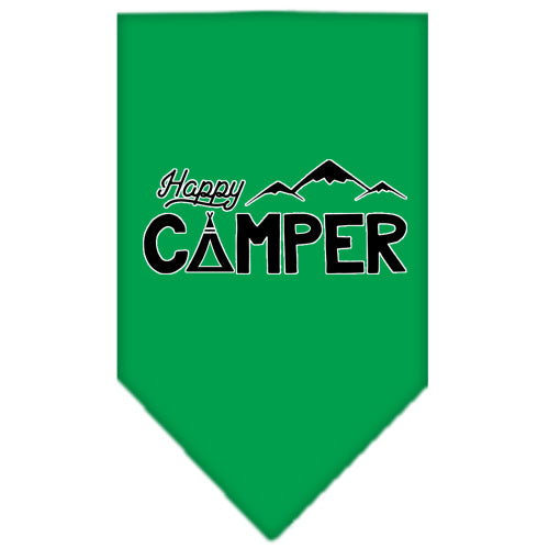 Pet and Dog Bandana Screen Printed, "Happy Camper"