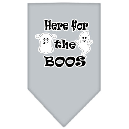Halloween Pet and Dog Bandana Screen Printed, "Here For The Boos"