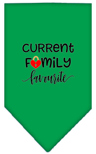 Pet and Dog Bandana Screen Printed, "Family Favorite"