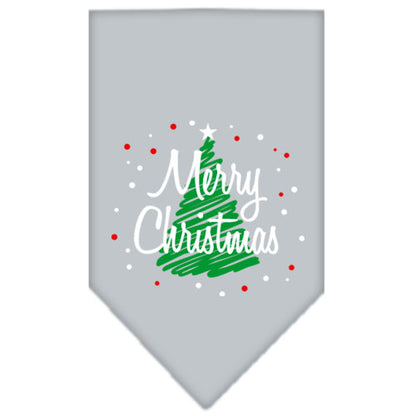 Christmas Dog Bandana, "Scribble Merry Christmas"