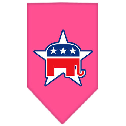 Dog Bandana Screen Printed,  "Republican"