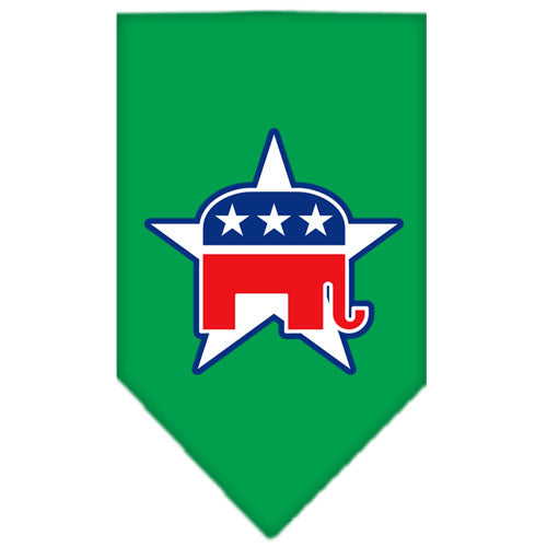 Dog Bandana Screen Printed,  "Republican"