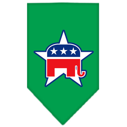 Dog Bandana Screen Printed,  "Republican"