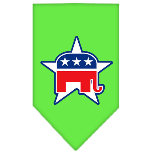 Dog Bandana Screen Printed,  "Republican"